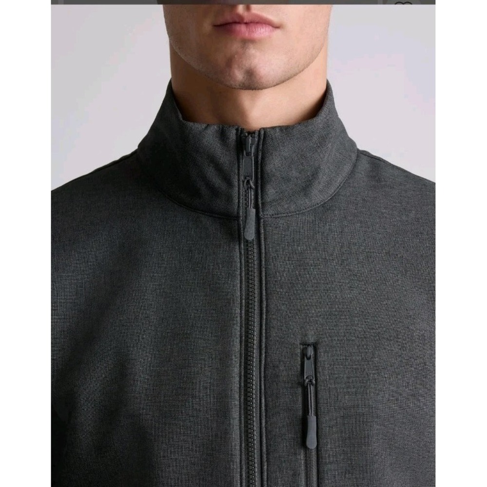 Quince Men's Softshell Fleece-Lined Full-Zip Jacket Heather Shady Sz M NEW! $160 - Picture 2 of 14